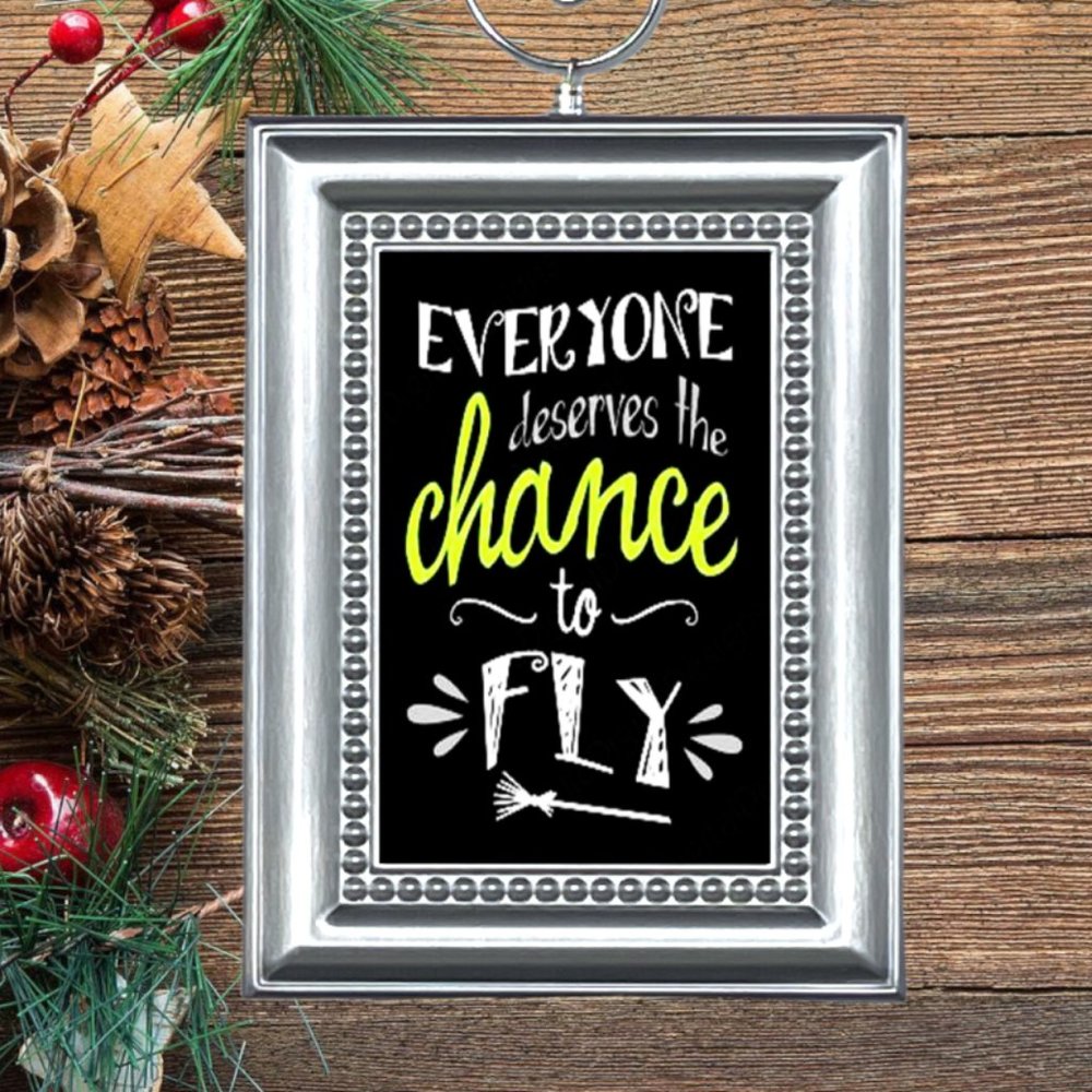 Wicked‎ Broadway Musical Quote Christmas Tree Ornament